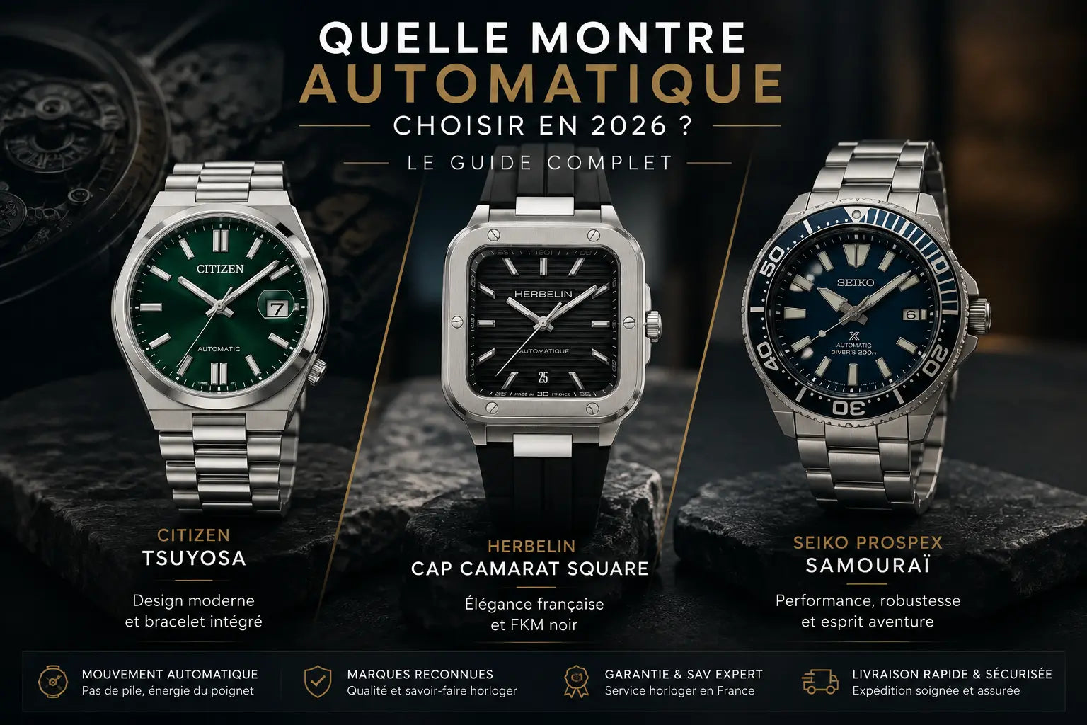 Quelle montre automatique choisir en 2026 ? Le guide complet Instant Montre : Achat de montres en ligne