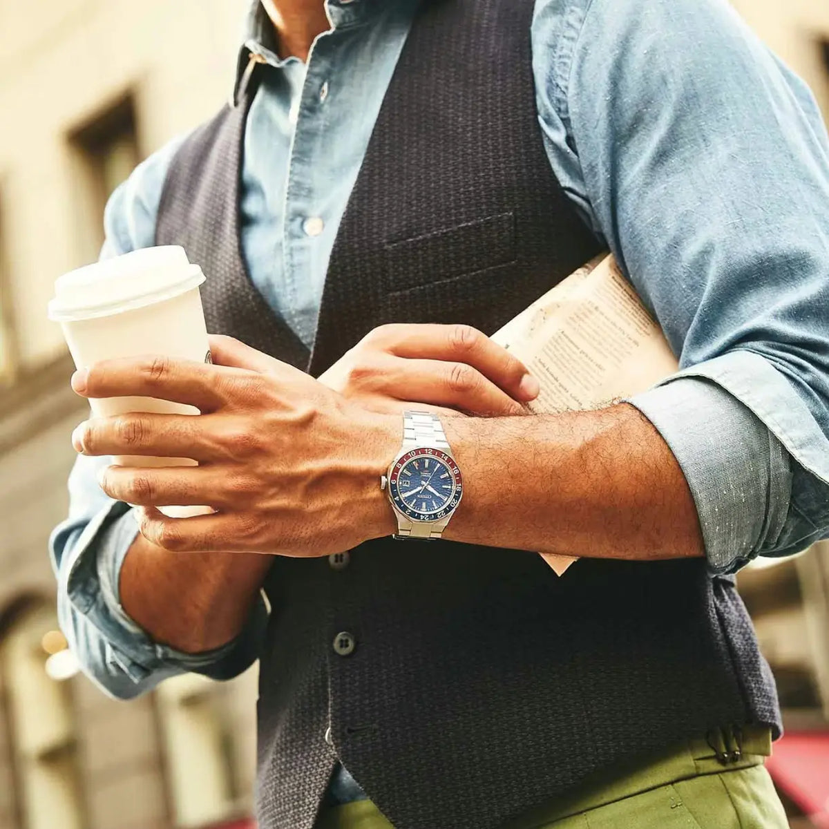 Montre Citizen Série 8 GMT Pepsi NB6030-59L