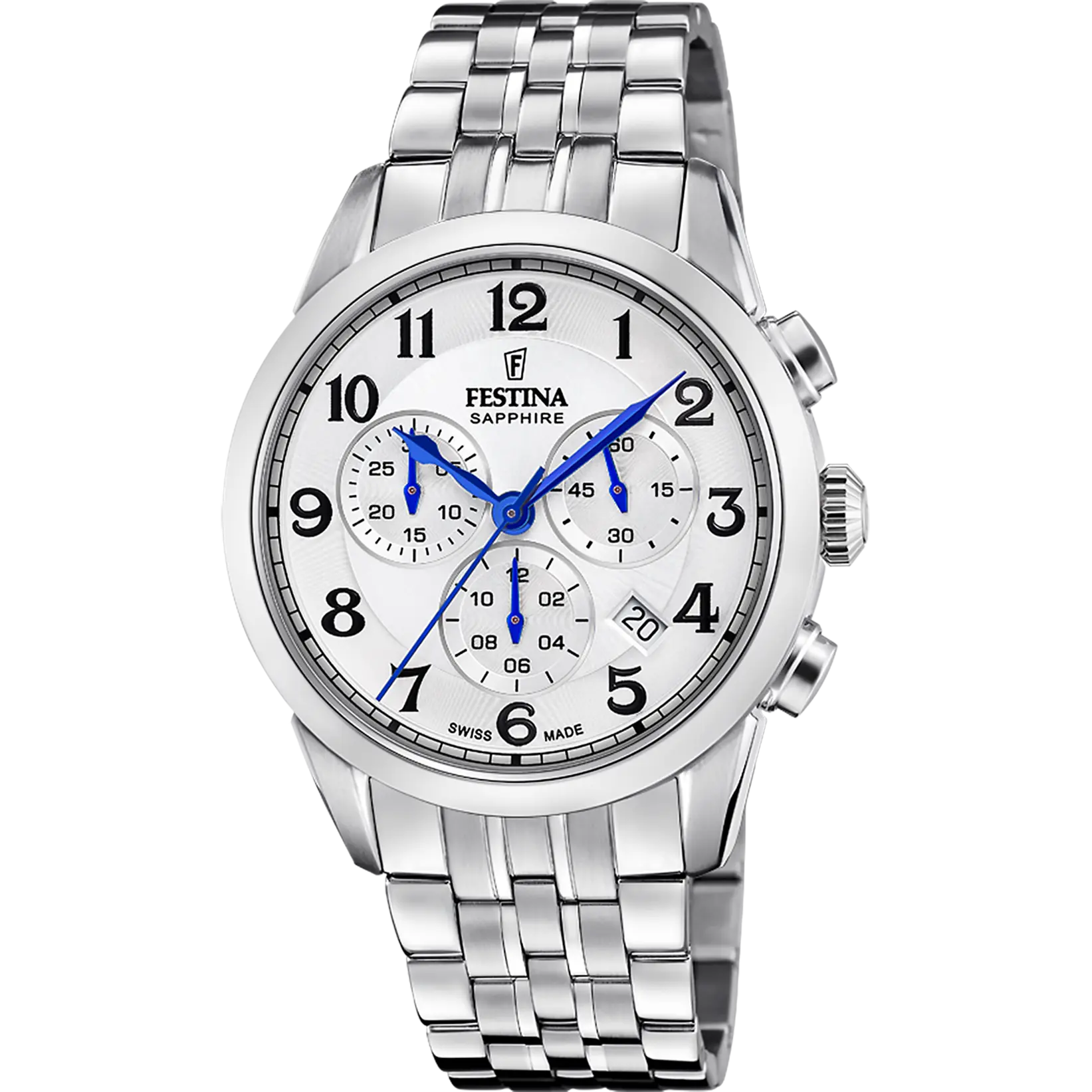 Montre Festina Suisse Chrono Acier Instant-Montre