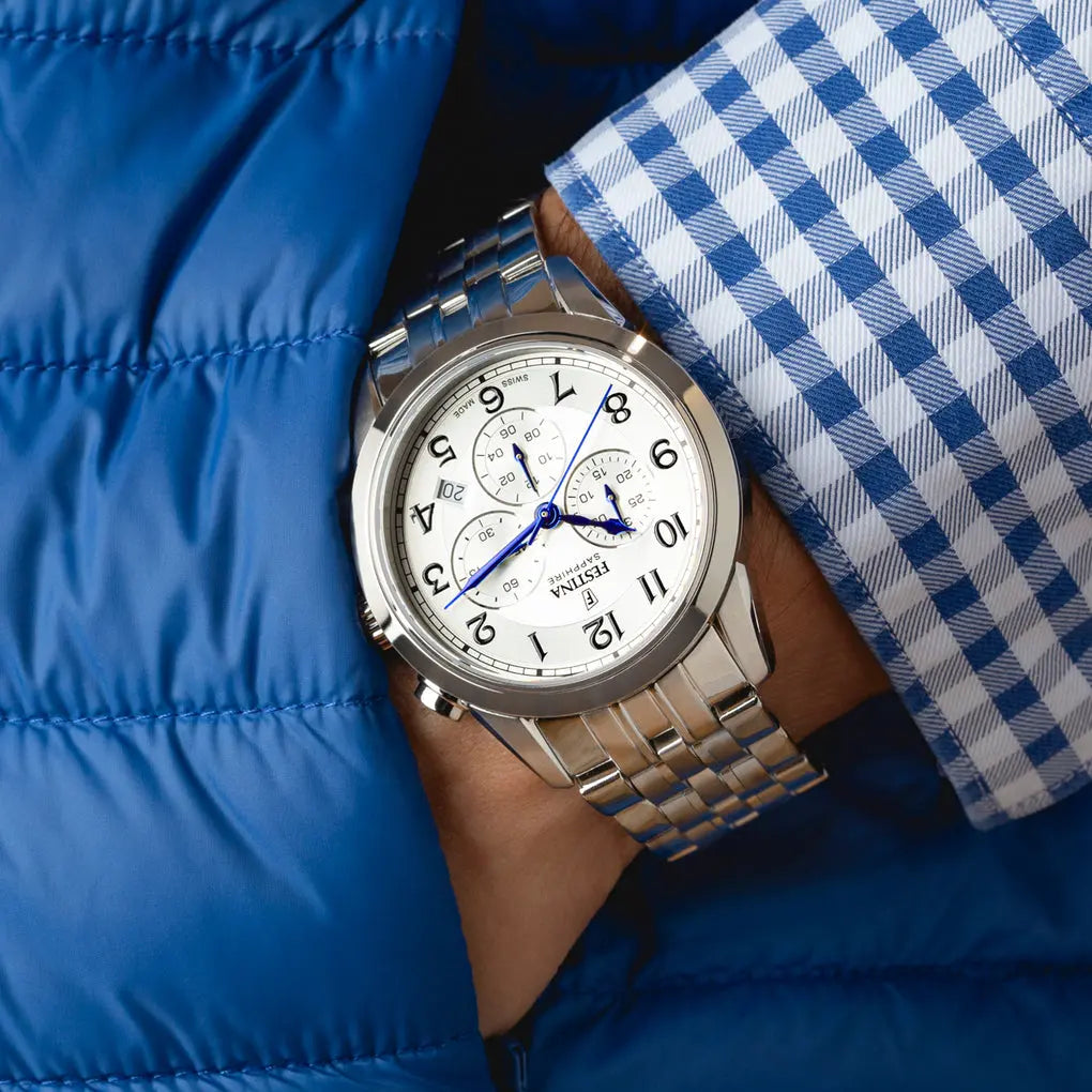 Montre Festina Suisse Chrono Acier Instant-Montre