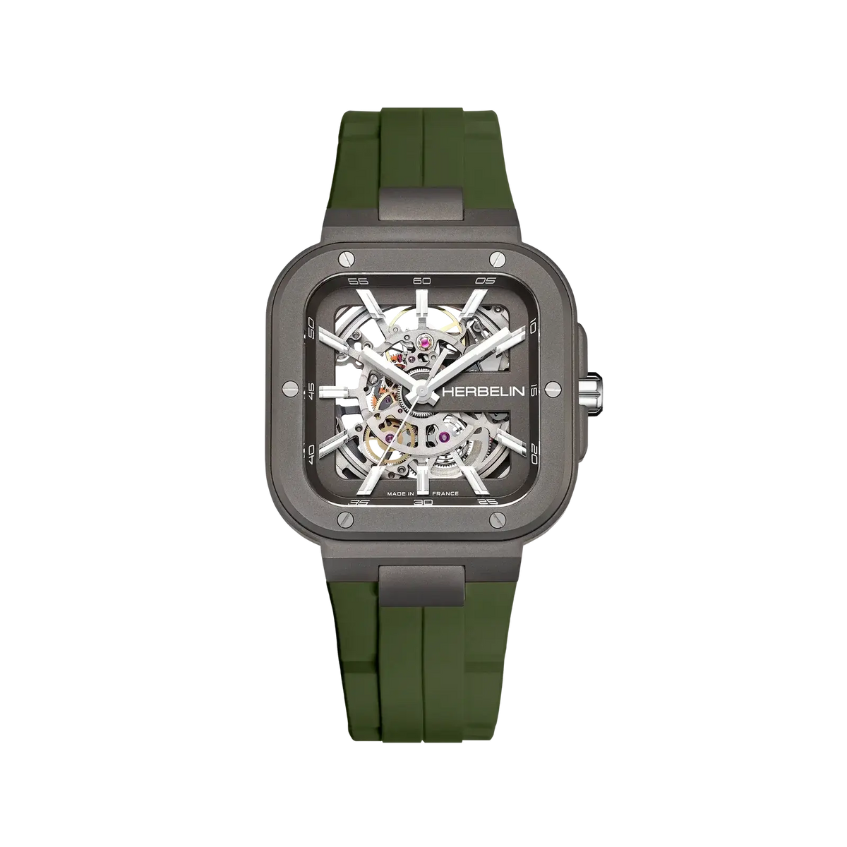 Montre Herbelin Cap Camarat Square Skeleton Titane 1846SQTDCK