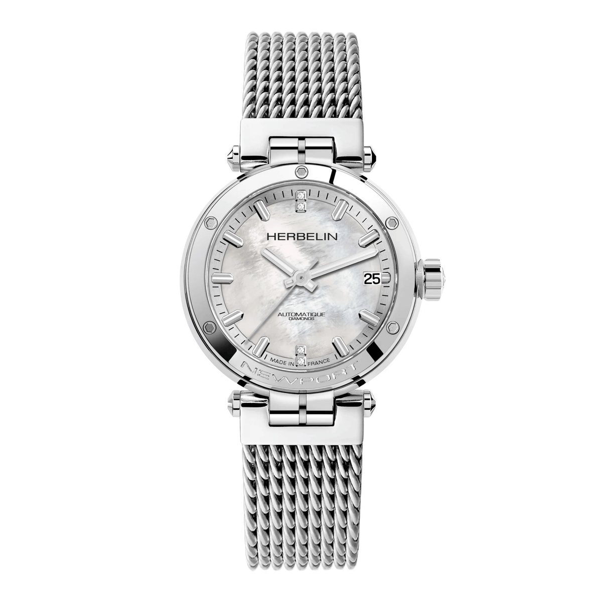 Montre Herbelin Newport Automatique Diamants 1658AP89B Herbelin