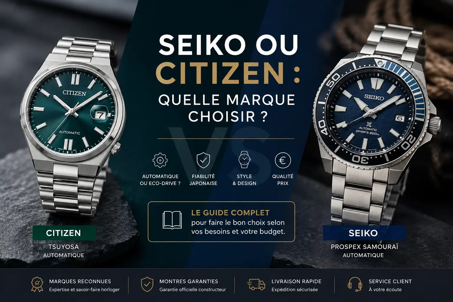 Seiko ou Citizen : quelle marque de montre choisir ? Instant Montre : Achat de montres en ligne