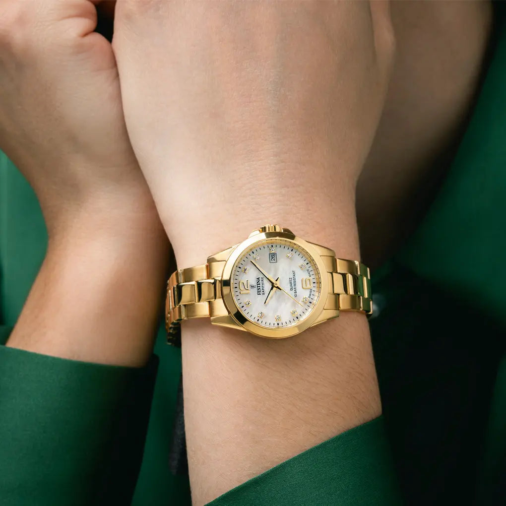 Montre Festina Suisse Acier Nacre Festina